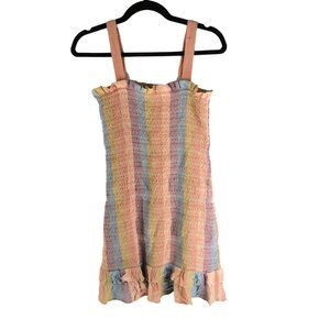 American Eagle Outfitters Womens Smocked Bodycon Mini Dress Multicolor Size S